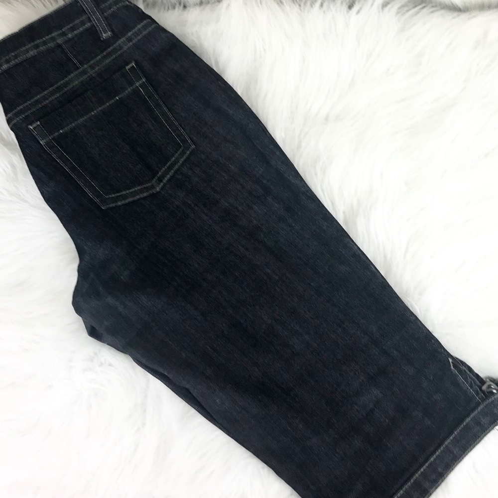 Black Denim Capri